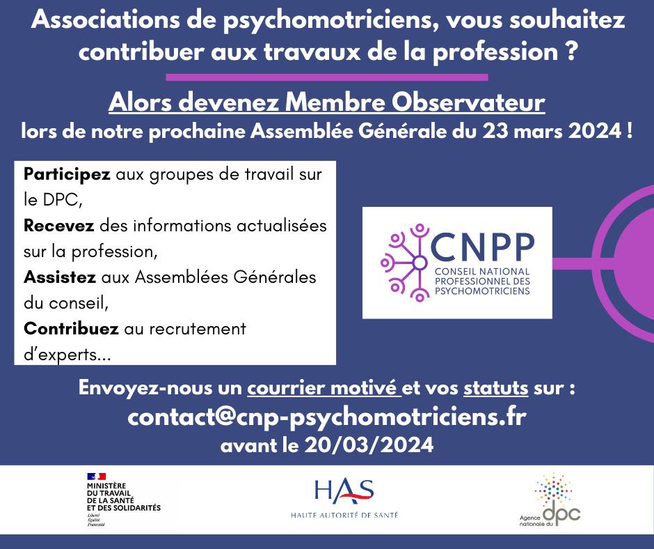 [5 mars 2024] Devenez Membres Observateurs